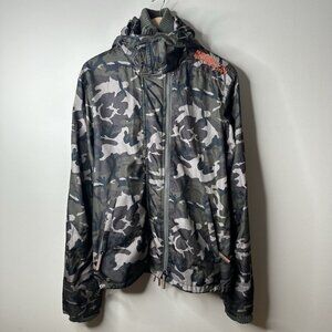 Superdry Japan Mens Camouflage Windcheater Jacket Size Large Super Dry Outdoor